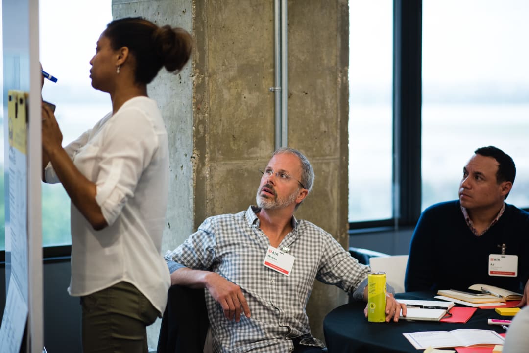 Practice Innovation Lab breakout groups working through their schemes