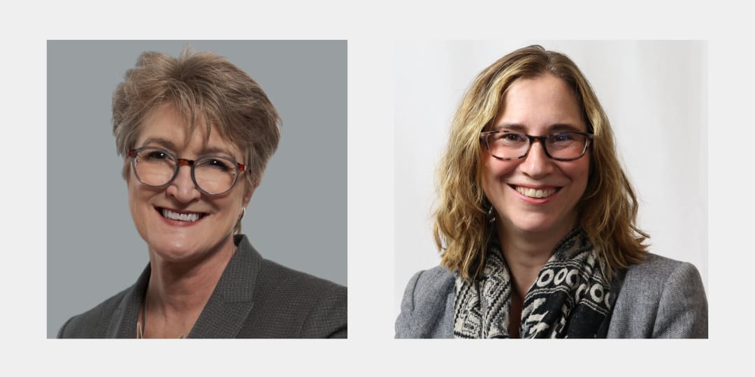 Headshot of Jane Frederick FAIA and Jessica Sheridan, AIA