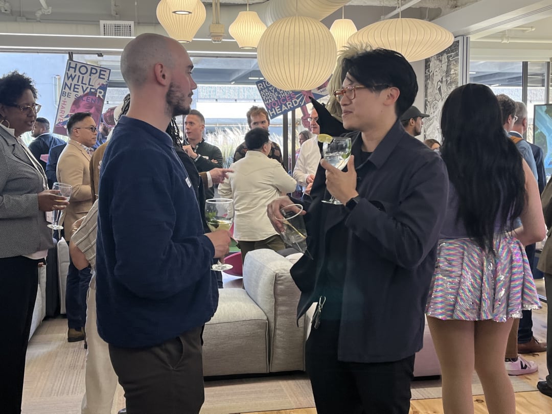 people attend a party at A23