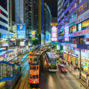 Hong Kong by night