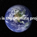 Earth is the ultimate project. These world overlay and image of the Earth from space.
