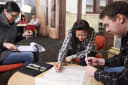 Young designers in Perkins Eastman's Pittsburgh office identify solutions for a senior living community.