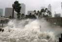 Hurricane Irma strikes Miami, Fla. with 100+ mph winds and a destructive storm surge on Sept. 10, 2017