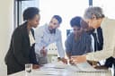 Shot of a group of businesspeople having a meeting in a boardroom