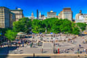 Union Square in NYC from above