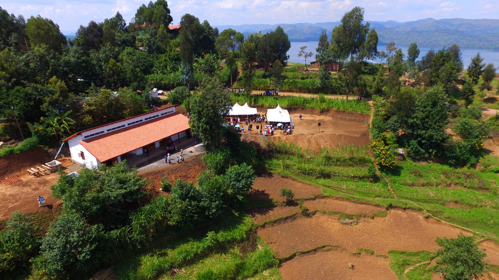 A birds' eye view of the Sunzu Pacu Community Center 