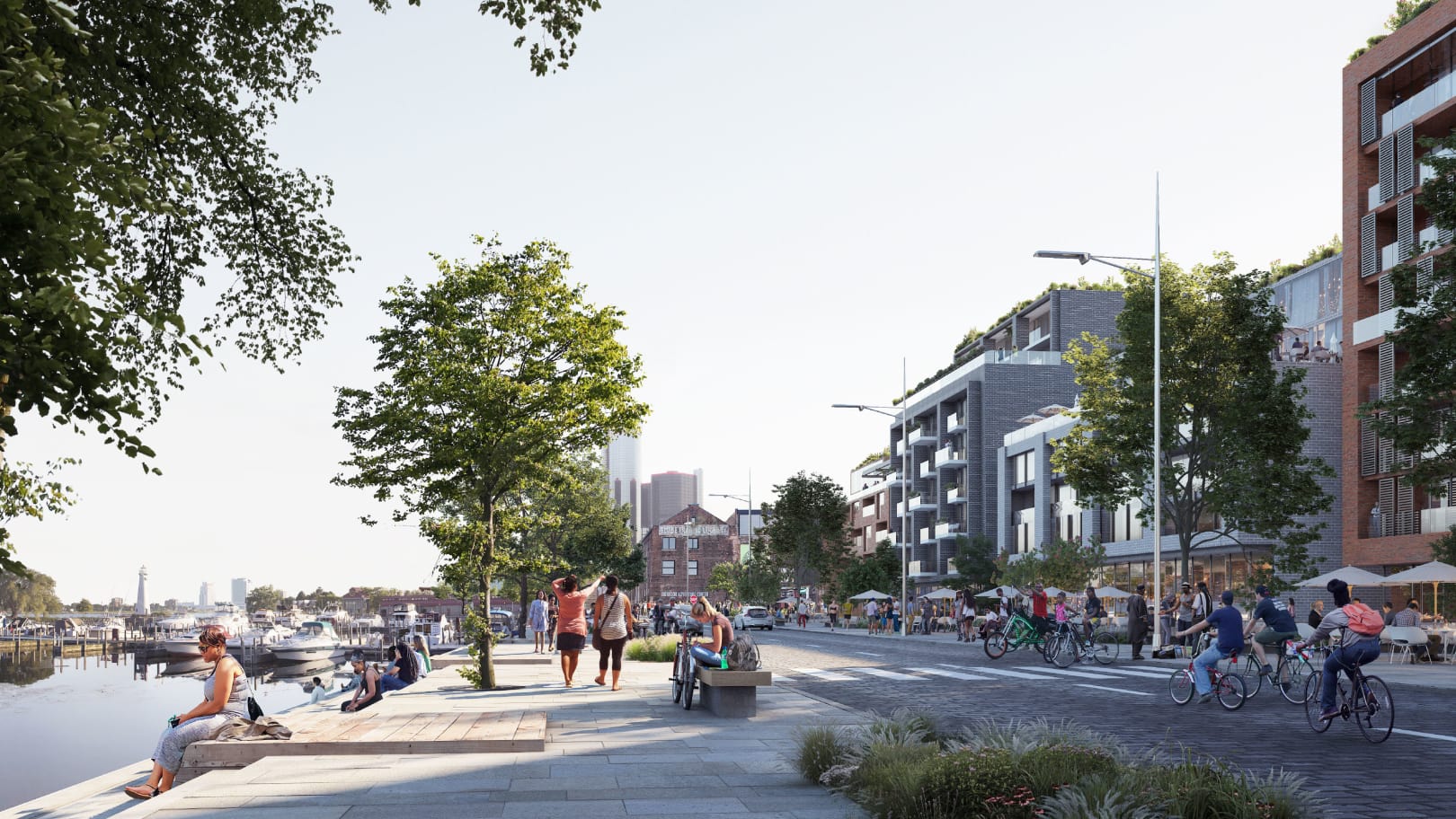 Detroit East Riverfront Framework Plan Aia