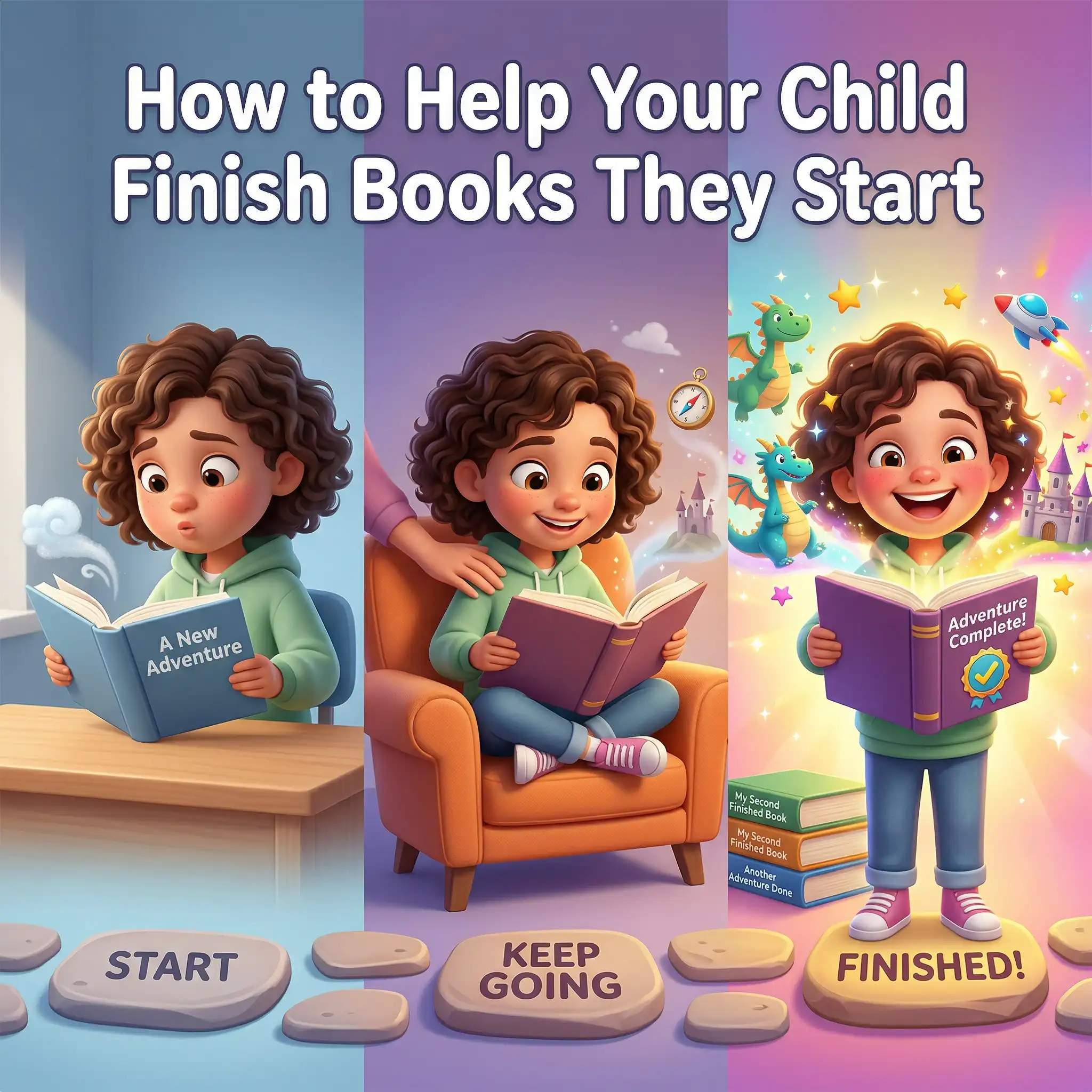 How to Help Your Child Finish Books They Start