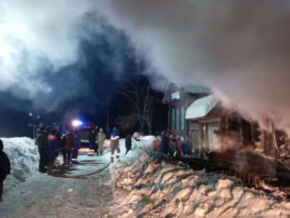 Два человека погибли в пожаре в Увинском районе 
