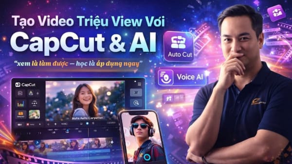 Khóa Học Tạo Video Triệu View Với Capcut & AI Mới Nhất Cùng Sam Nguyễn