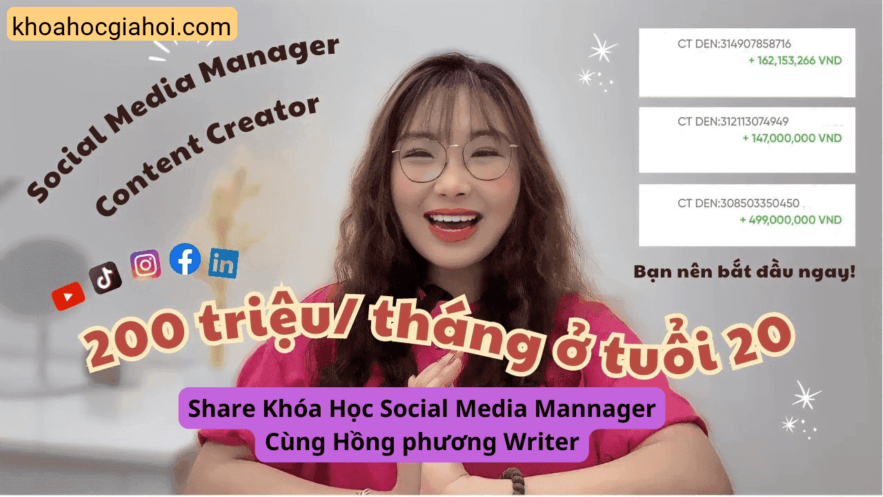 Khóa Học Social Media Mannager Cùng Hồng Phương Writer