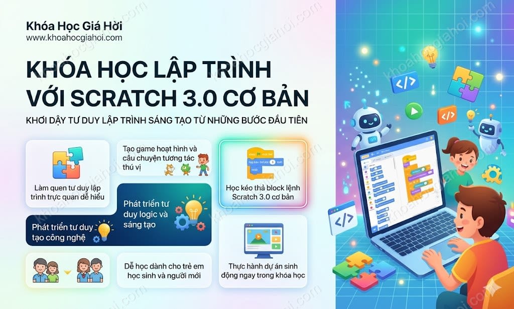 Khóa Học Lập Trình Với Scratch 3.0 Cơ Bản
