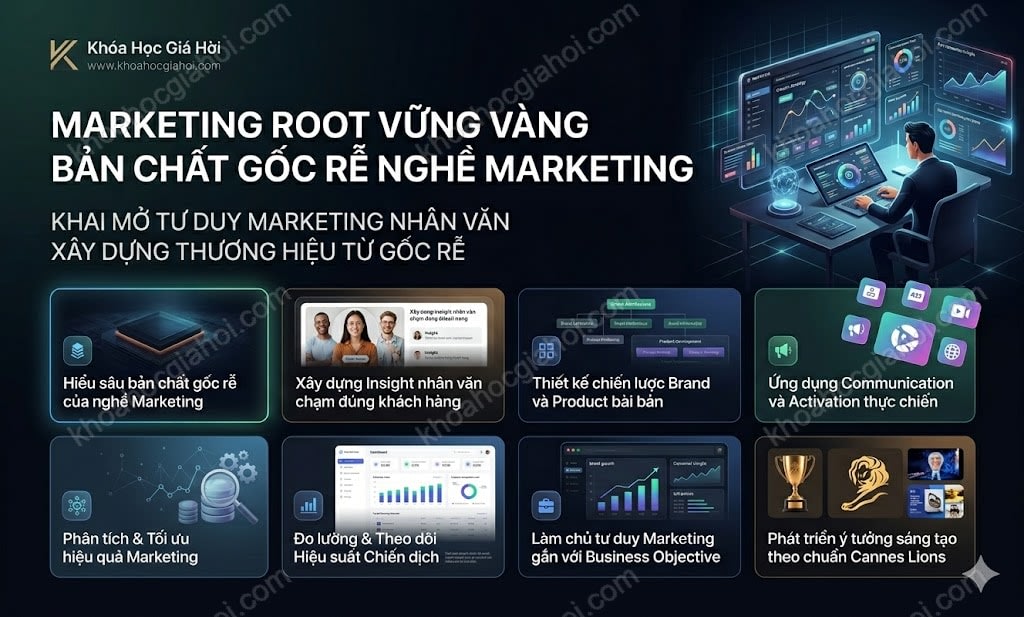 Khóa Học Marketing Root - Vững Vàng Bản Chất Gốc Rễ Nghề Marketing