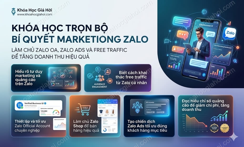 Khóa Học Trọn Bộ Bí Quyết Marketing Zalo