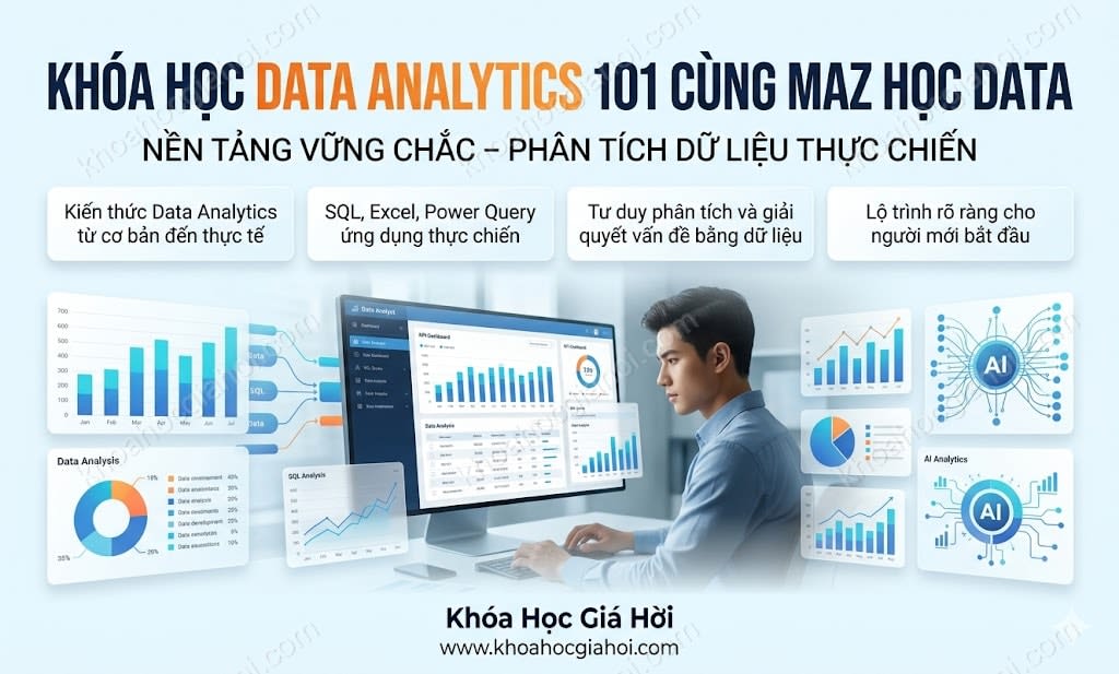 Khóa Học Data Analytics 101 Cùng Maz Học Data Khóa Học Data Analytics 101 Cùng Maz Học Data