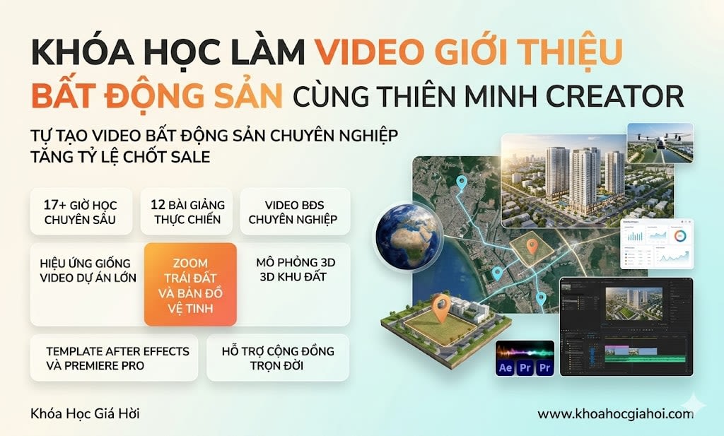 Khóa Học Làm Video Giới Thiệu Bất Động Sản Cùng Thiên Minh Creator Khóa Học Làm Video Giới Thiệu Bất Động Sản Cùng Thiên Minh Creator