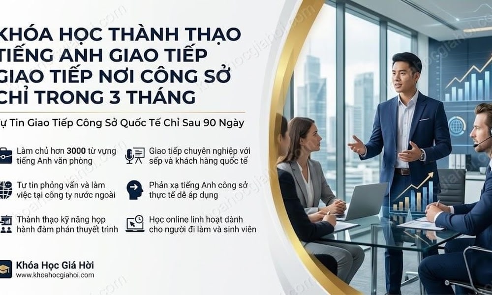 Khóa Học Thành Thạo Tiếng Anh Giao Tiếp Nơi Công Sở Chỉ Trong 3 Tháng