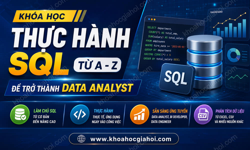 Khóa Học Thực Hành Sql Từ A - Z Để Trở Thành Data Analyst