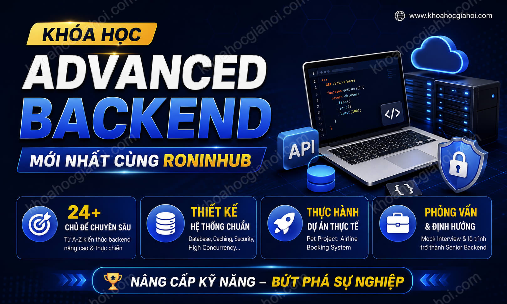 Khóa Học Advanced Backend Mới Nhất Cùng Roninhub