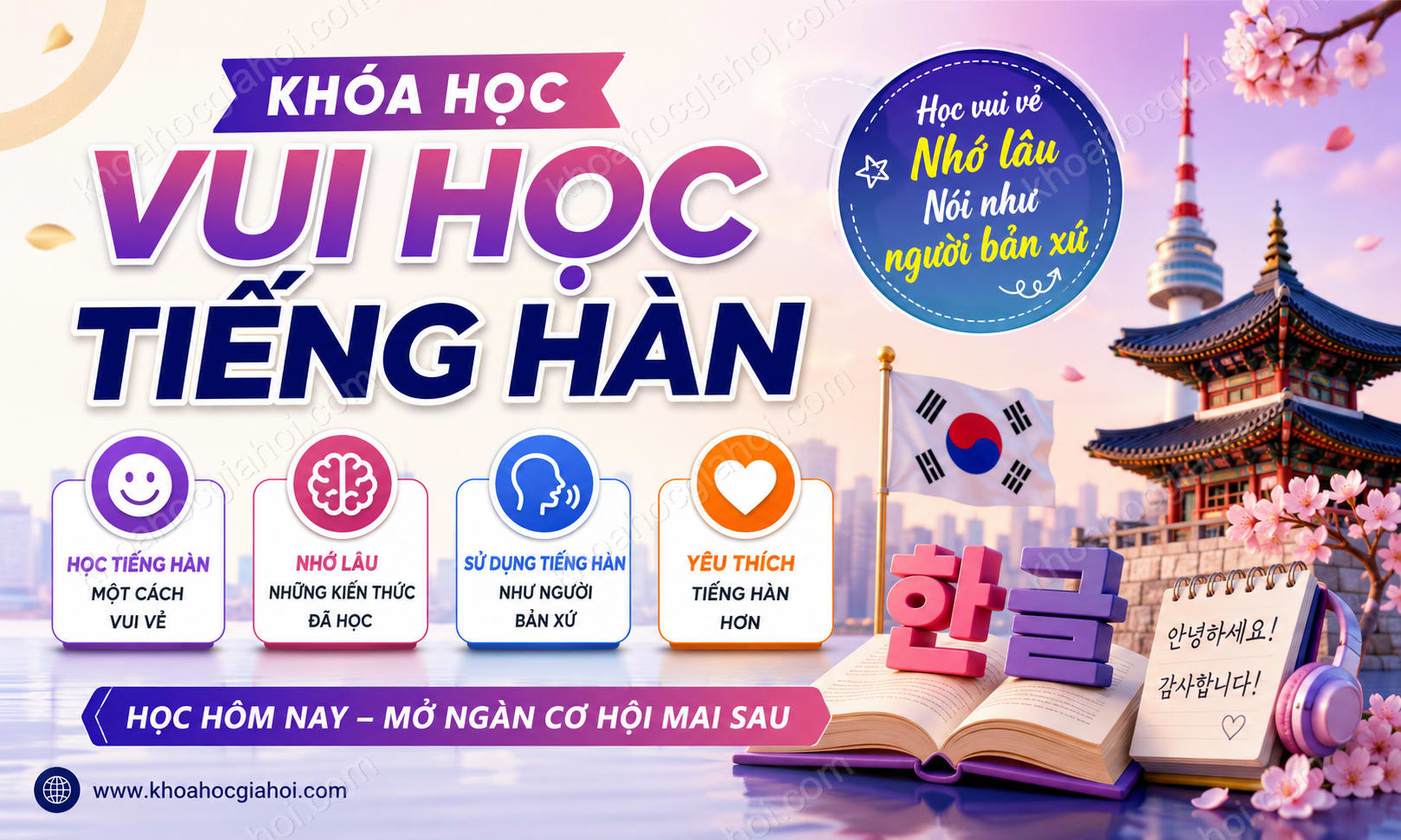 Khóa Học Vui Học Tiếng Hàn