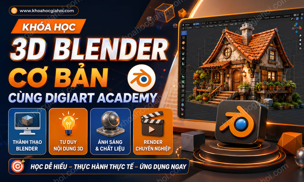 Khóa Học 3D Blender Cơ Bản Cùng Digiart Academy