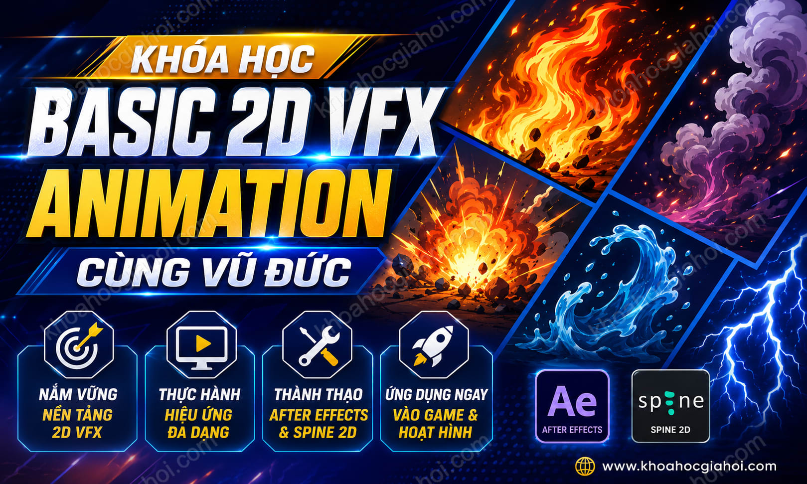 Khóa Học Basic 2D Vfx Animation Cùng Vũ Đức