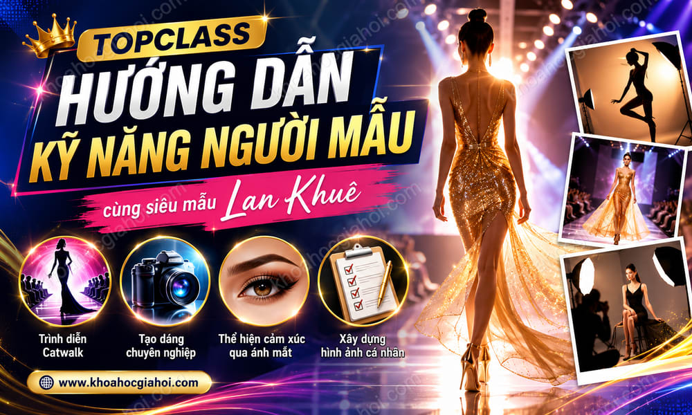 Khóa Học Topclass Hướng Dẫn Các Kỹ Năng Người Mẫu