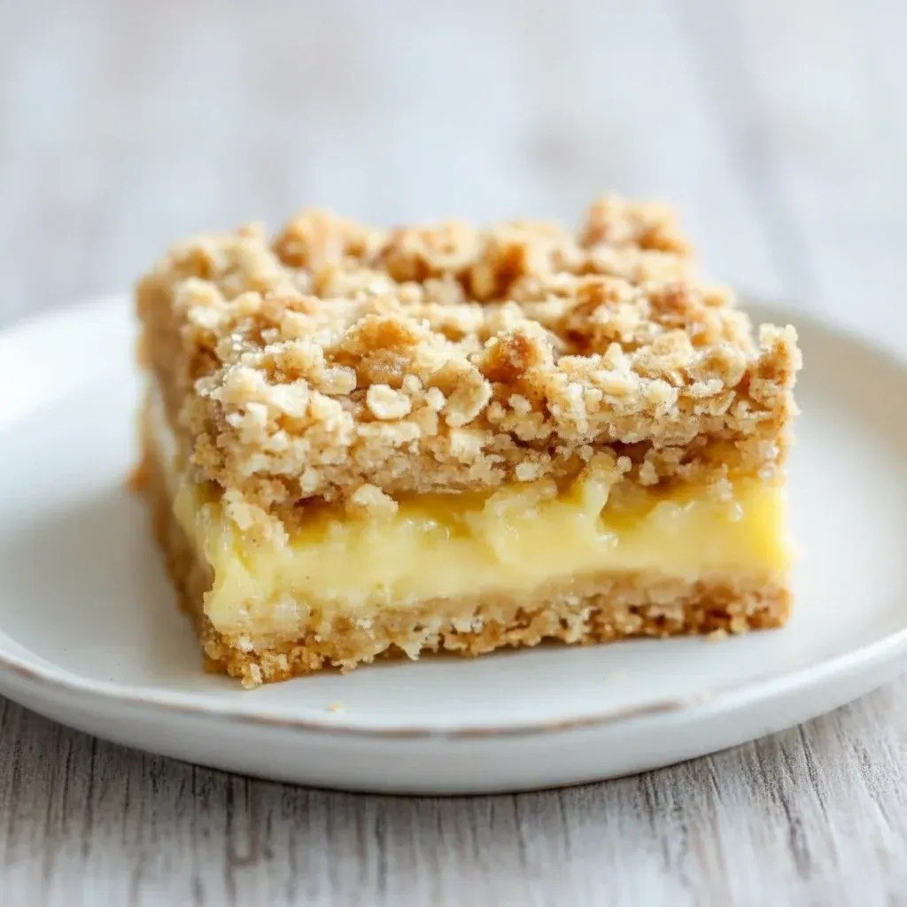 Lemon Oatmeal Crumble Bars
