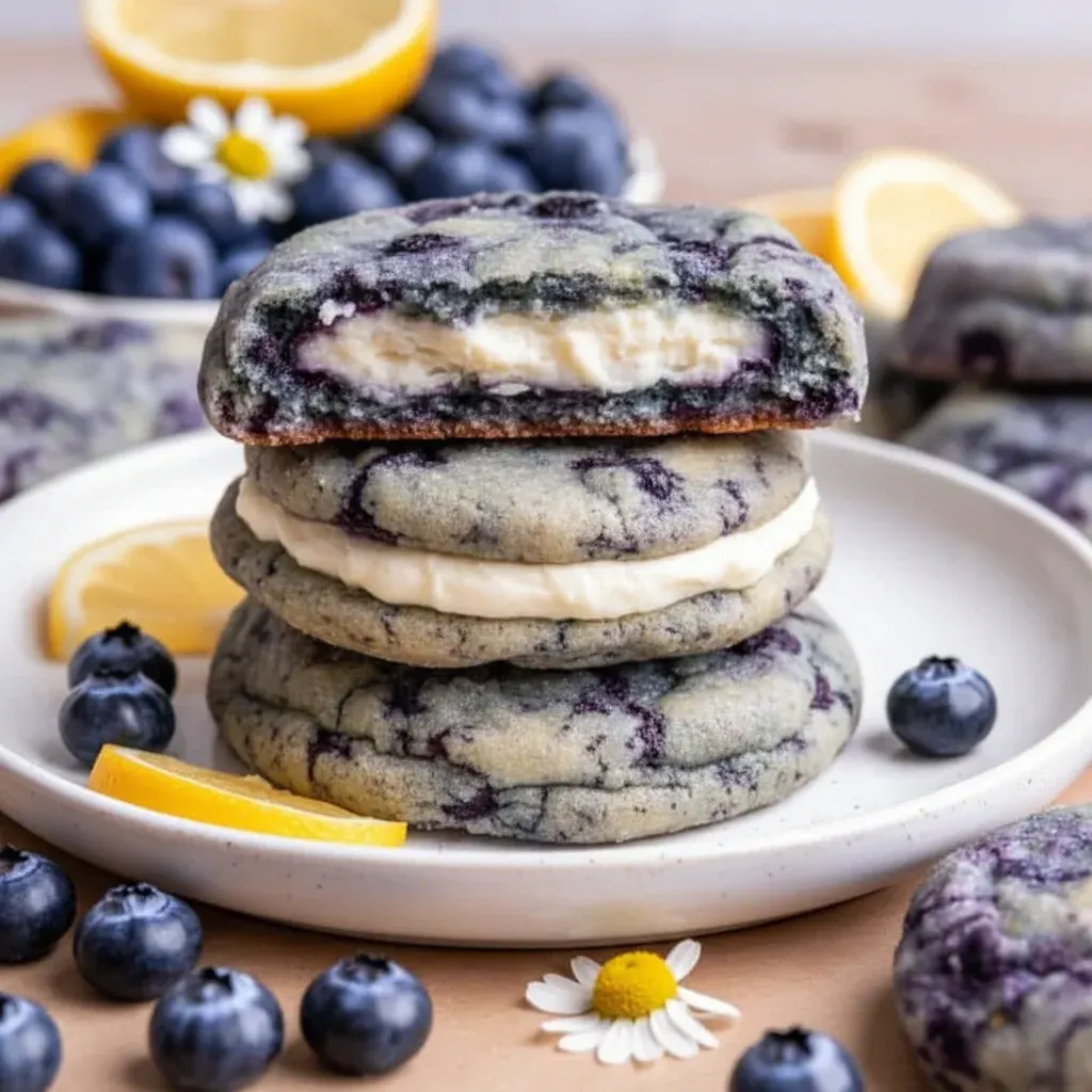 Lemon Blueberry Cheesecake Cookies