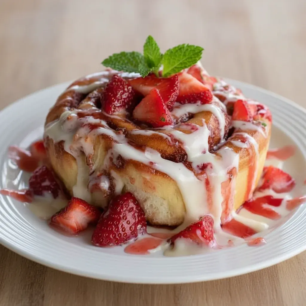 Strawberry Cheesecake Cinnabon Rolls