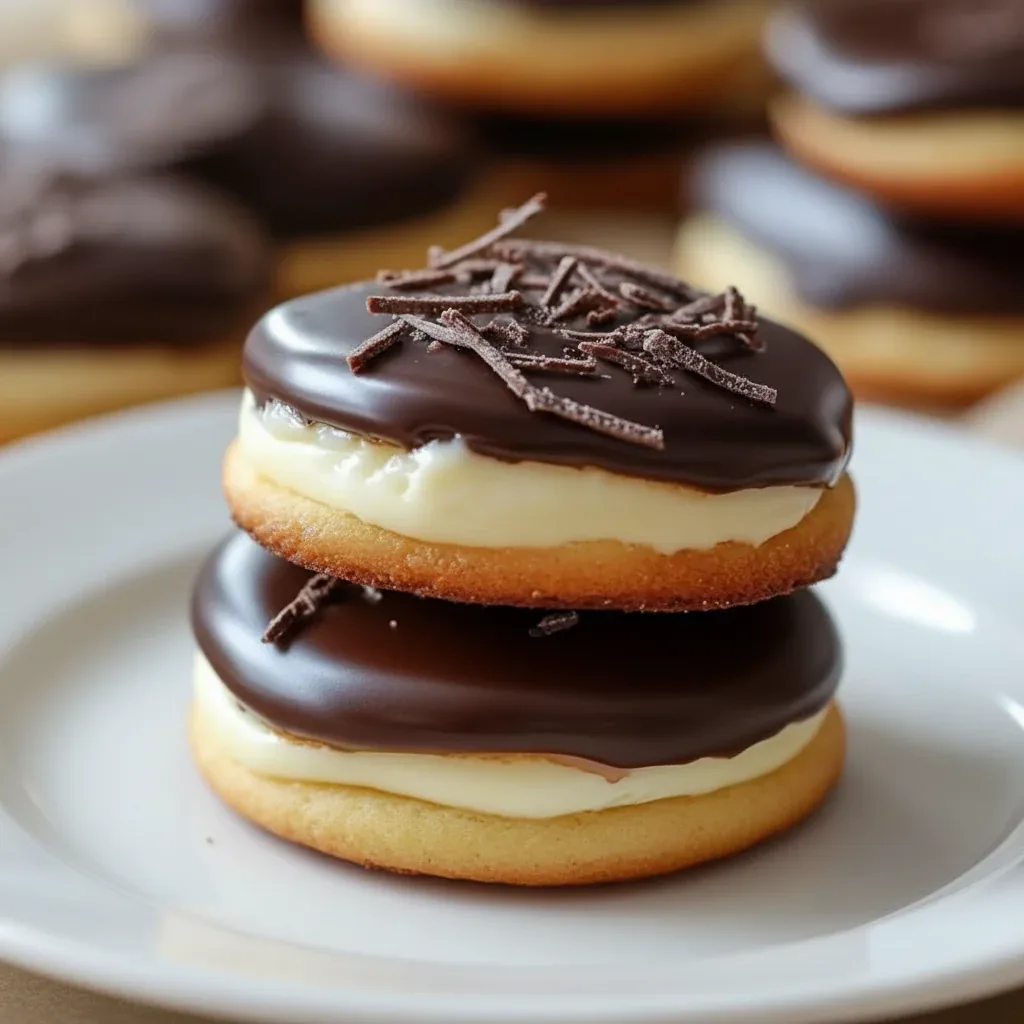 Boston Cream Pie Cookies