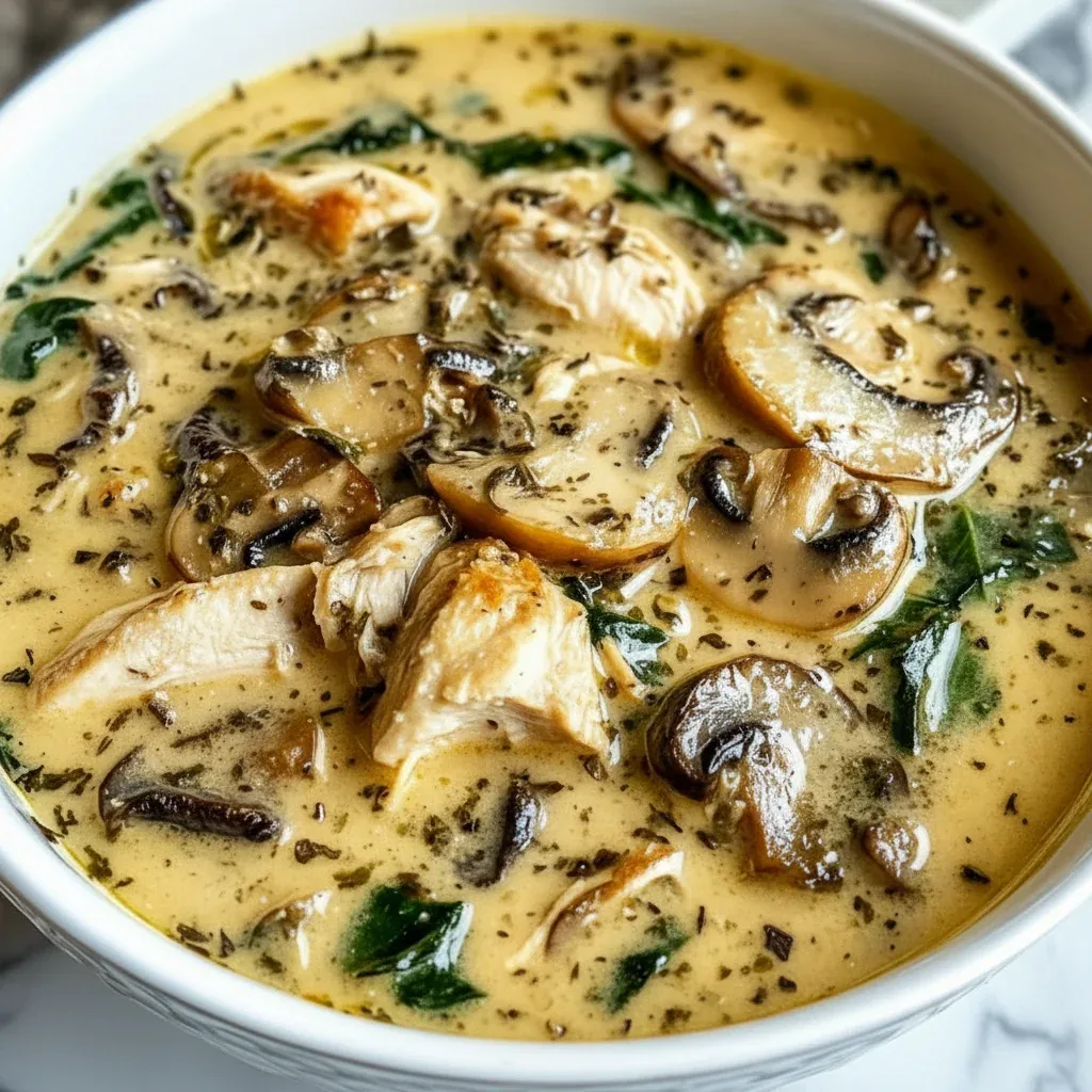 Creamy Chicken Mushroom Soup