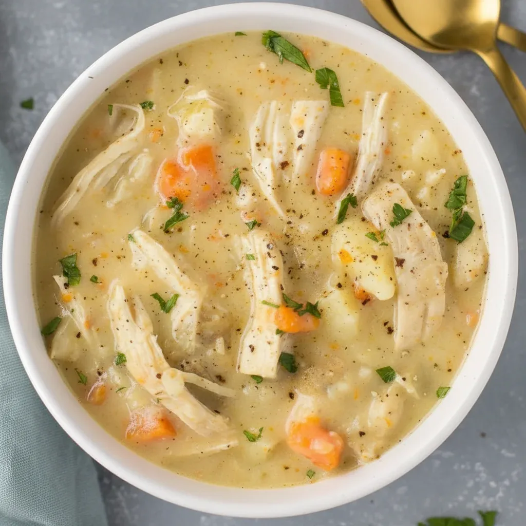 Healthy Chicken Pot Pie Soup