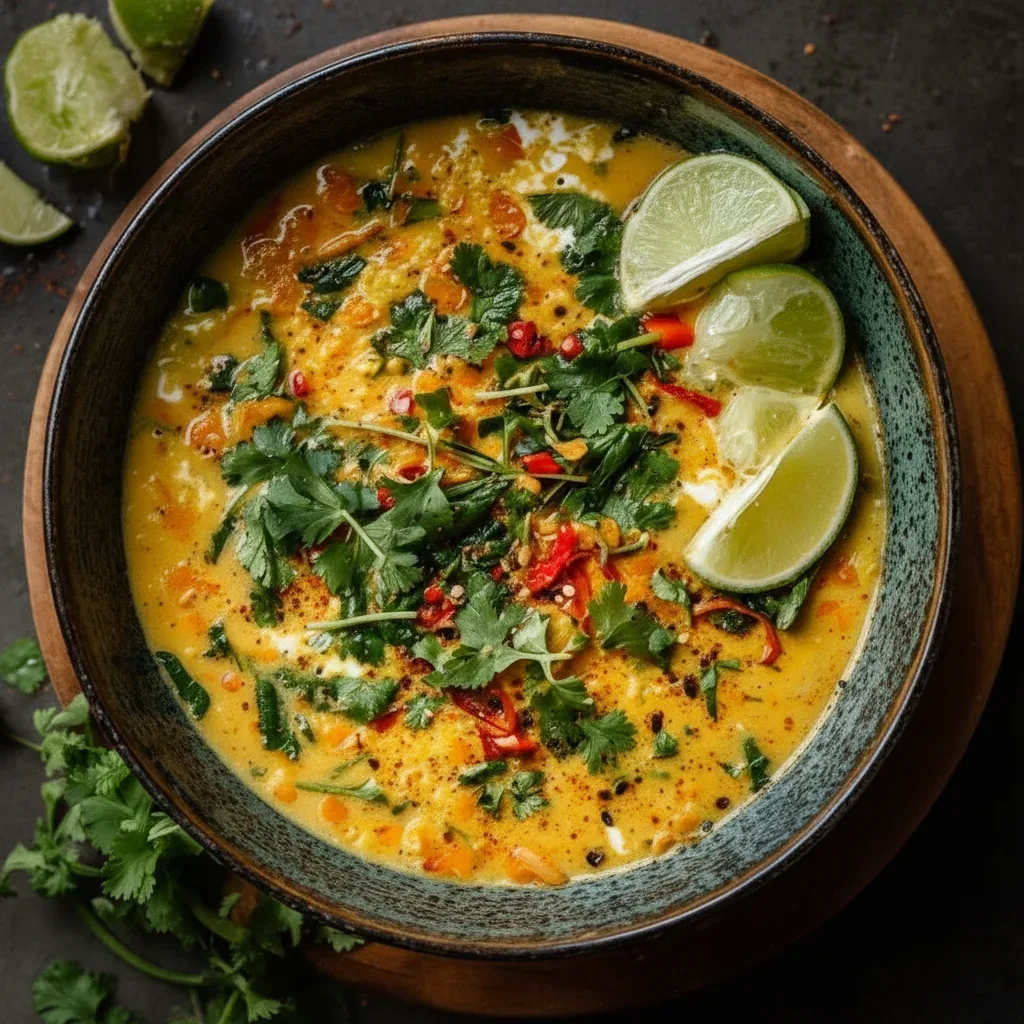 Thai Coconut Red Lentil Soup