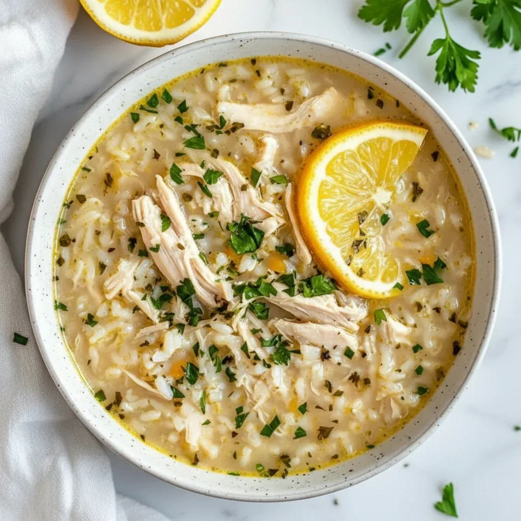 Crockpot Lemon Chicken Soup