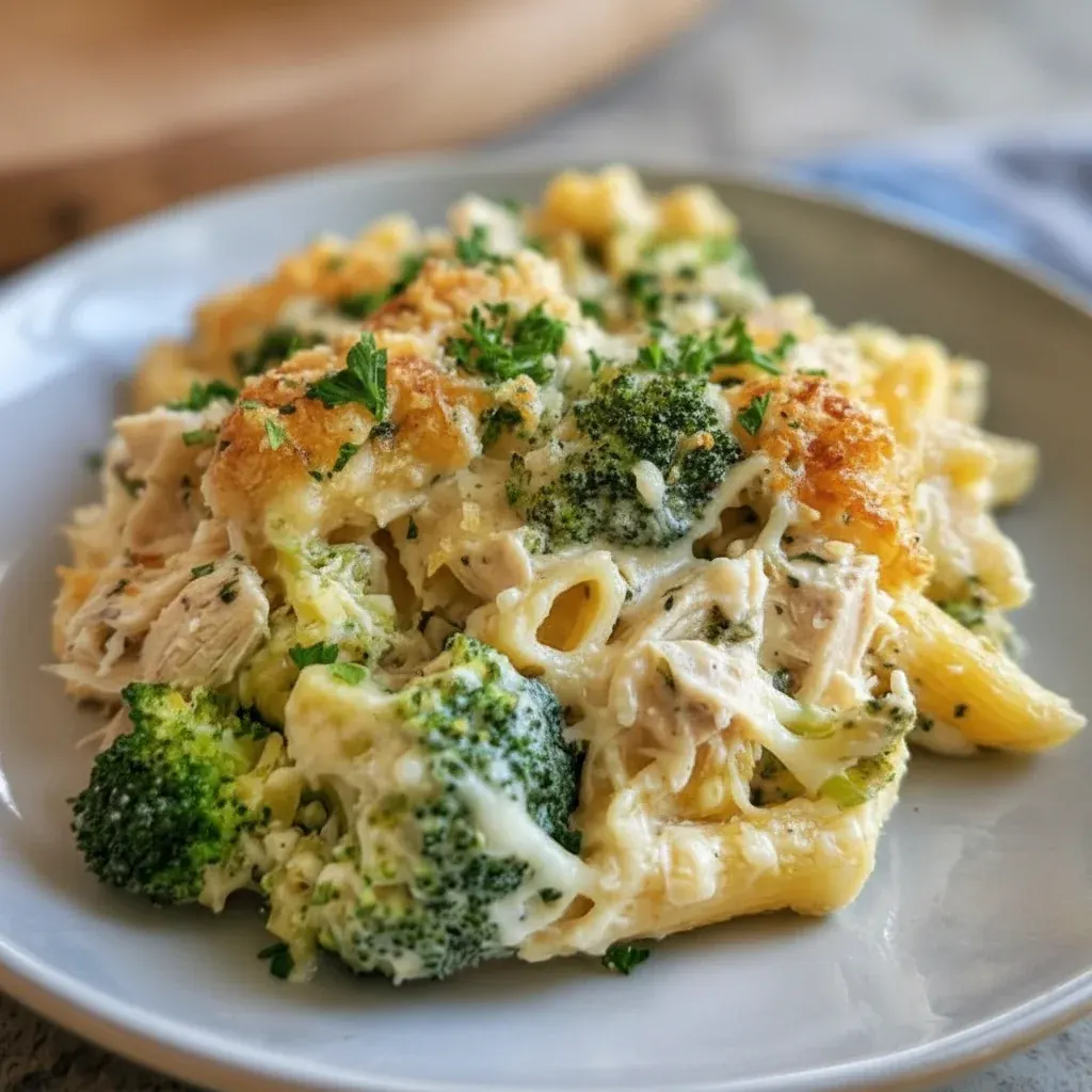 Chicken Broccoli Alfredo Bake