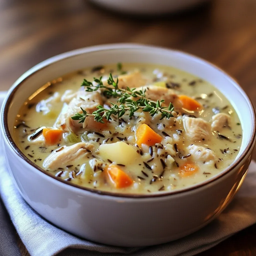 Crockpot Chicken Wild Rice Soup