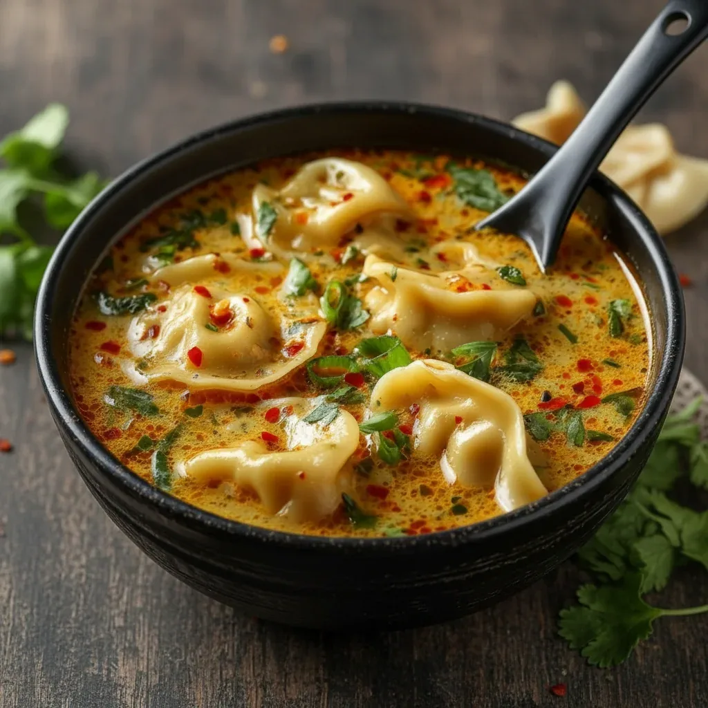 Thai Potsticker Coconut Soup