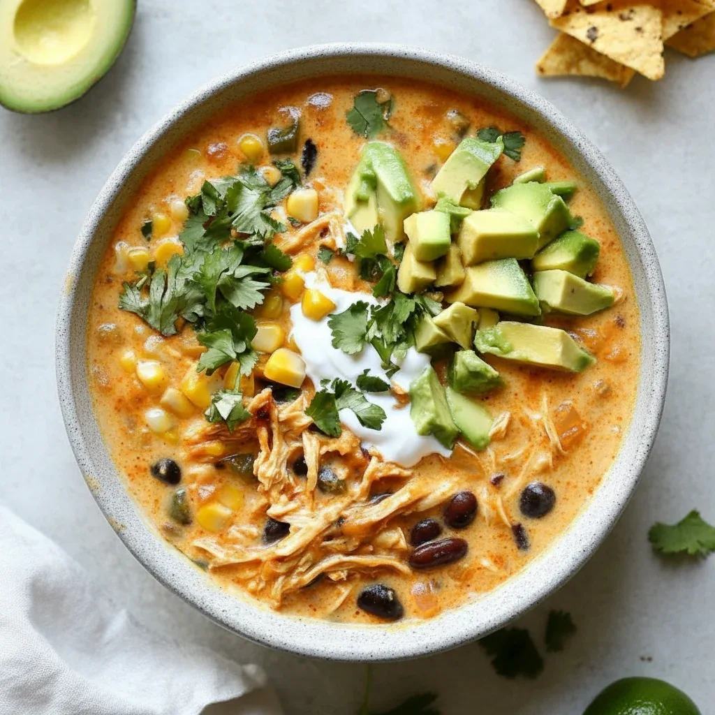 Creamy Chicken Enchilada Soup