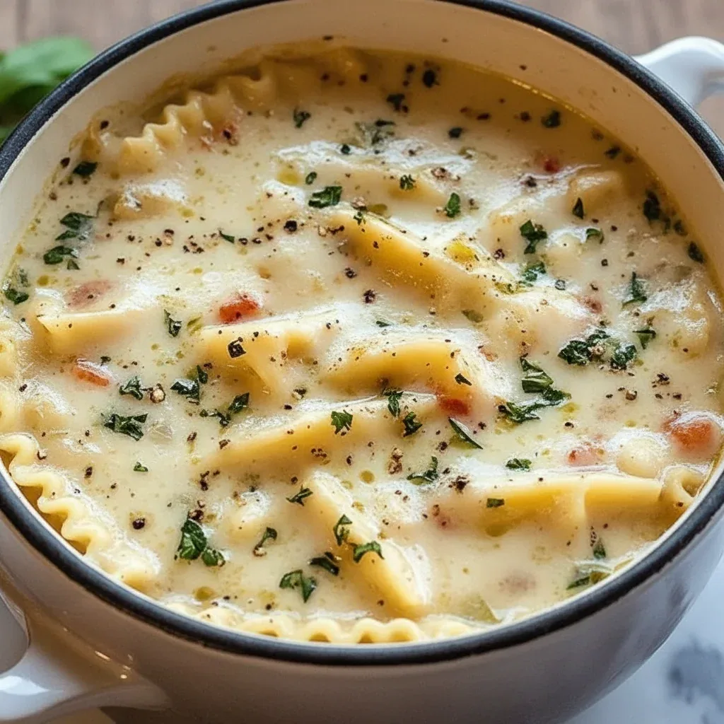 White Lasagna Soup