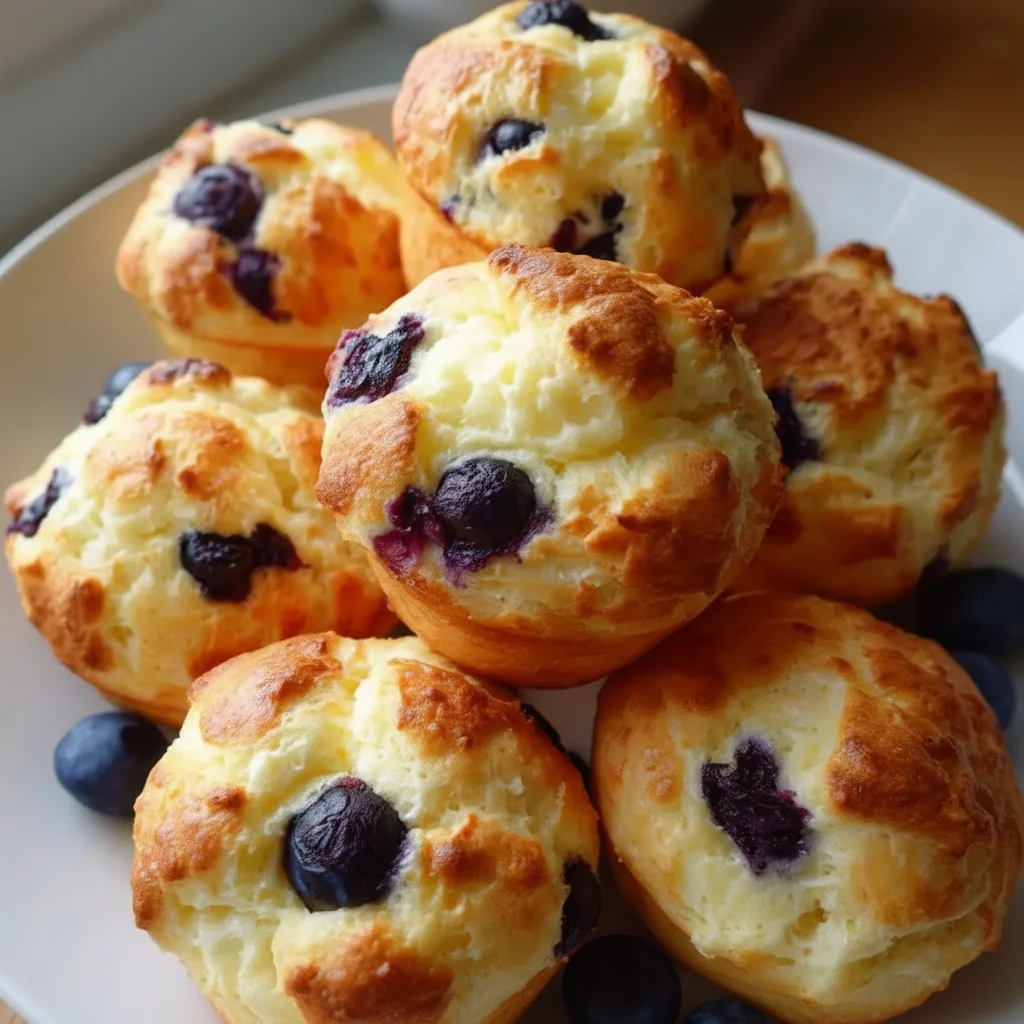 Cottage Cheese Blueberry Cloud Bread Recipe