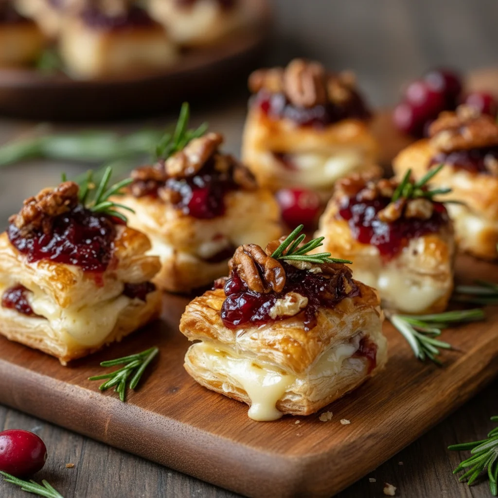 Baked Cranberry Brie Bites Recipe