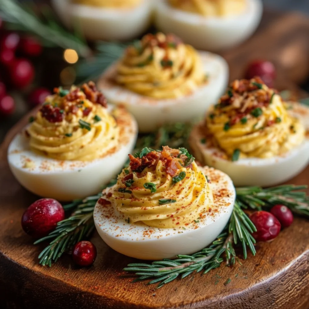 Christmas Deviled Eggs Recipe