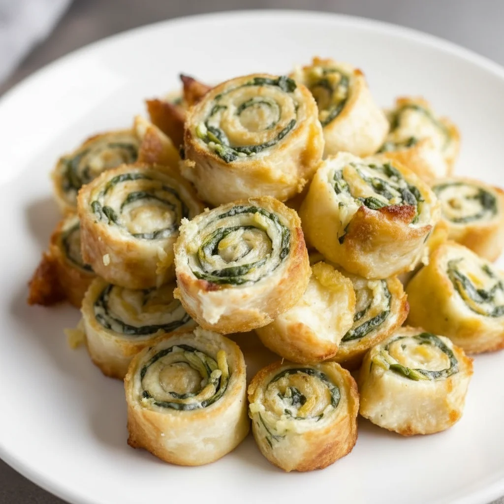 Spinach Dip Pinwheels Recipe