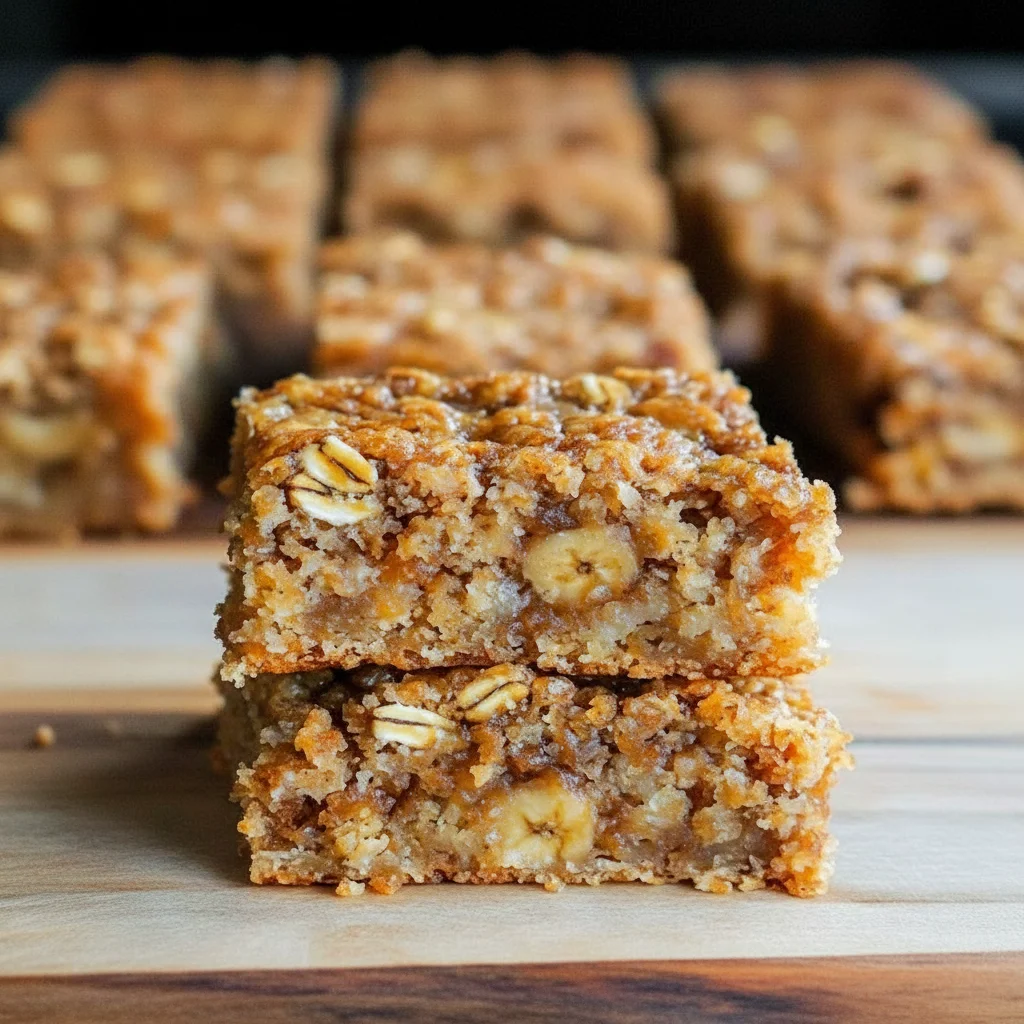 Banana Oatmeal Bars Recipe