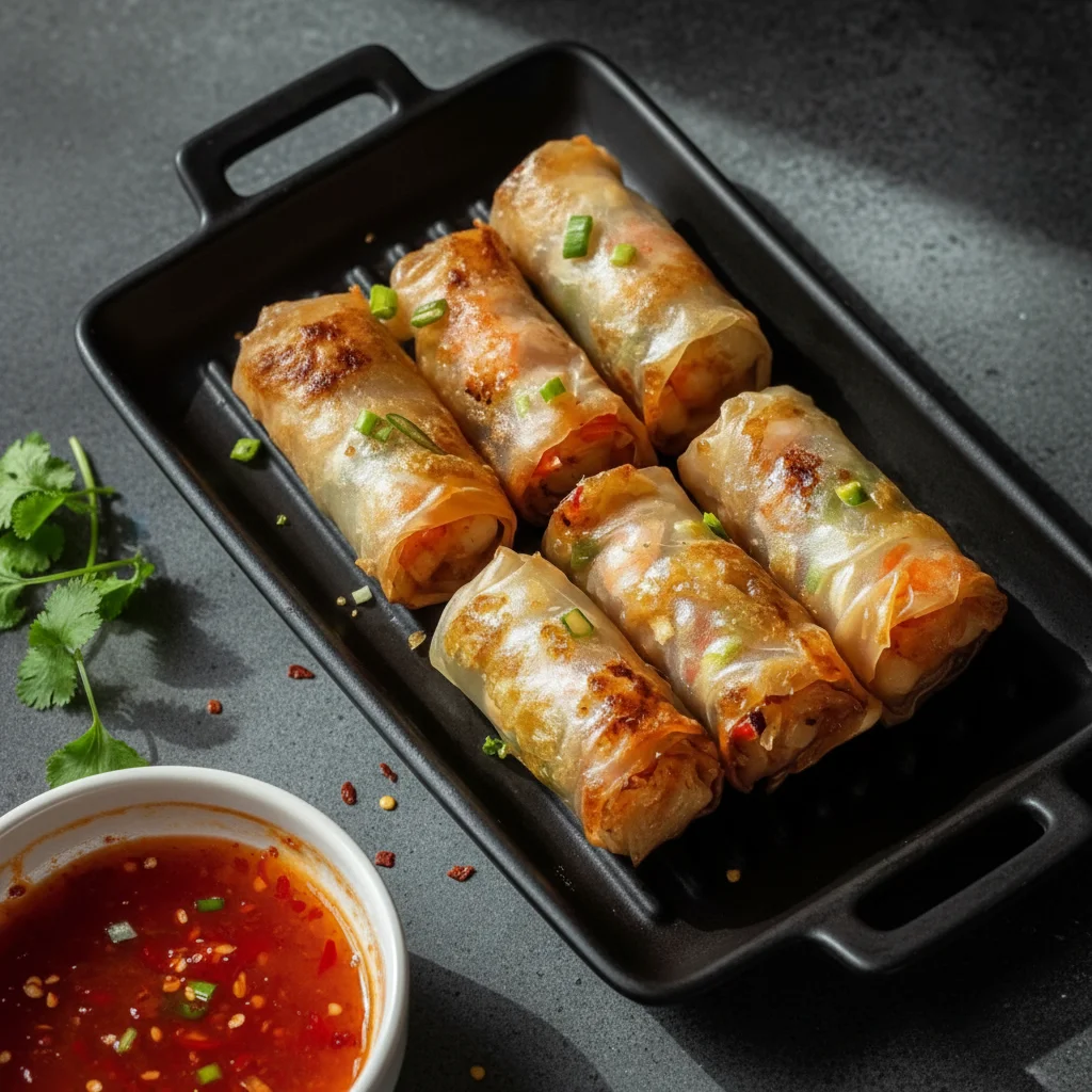 Air Fryer Rice Paper Noodle Rolls Recipe