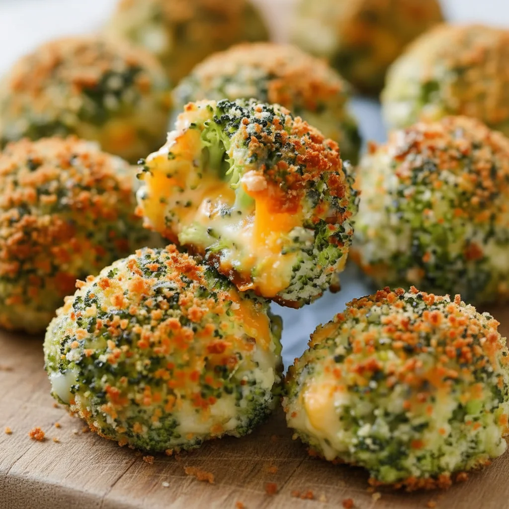Baked Broccoli Cheese Balls Recipe