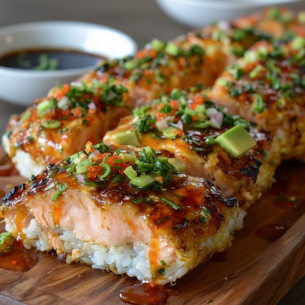 Salmon Sushi Bake Recipe
