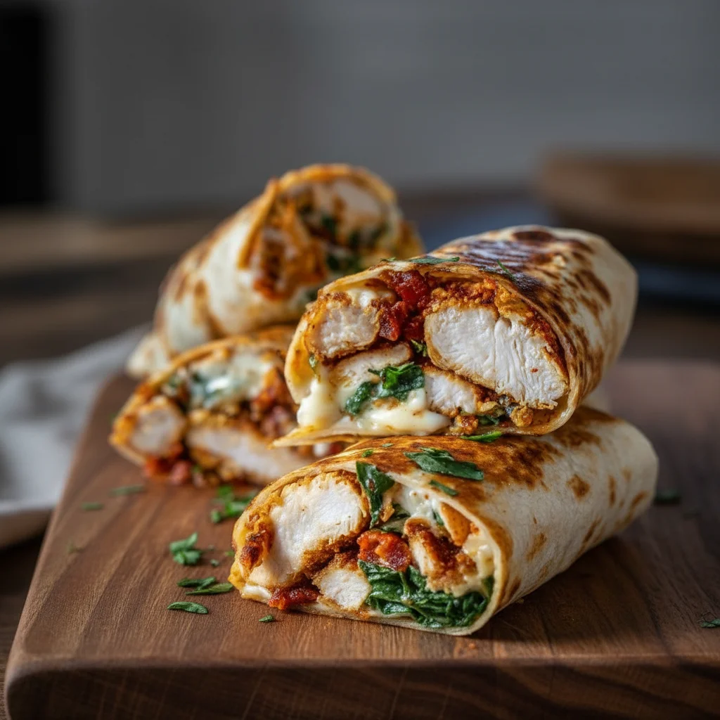 Chicken Mozzarella Wraps Recipe