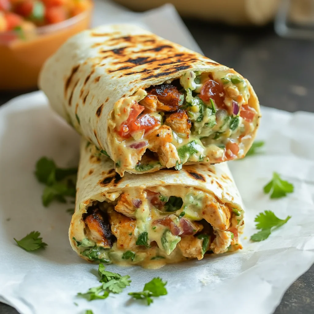 Chipotle Ranch Grilled Chicken Burrito Recipe
